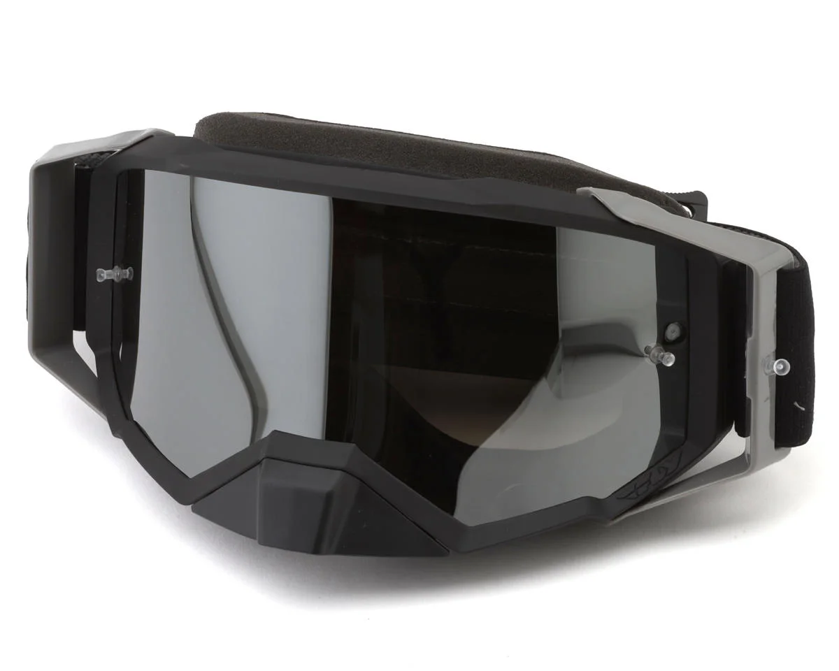 Fly Racing Zone Pro Goggle (Black Mirror/Smoke Lens)